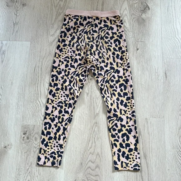 Girls Leopard Alpha Printed Youth Leggings Sz.7-8Y - Picture 6 of 6